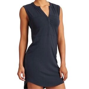 Athleta Hayden Navy Blue Sleeveless Dress size xs NEW! V-neck sporty stretch 🆕